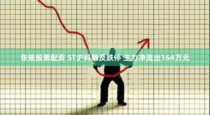 张掖股票配资 ST沪科触及跌停 主力净流出164万元