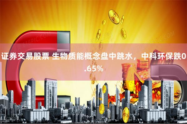 证券交易股票 生物质能概念盘中跳水,中科环保跌0.65%