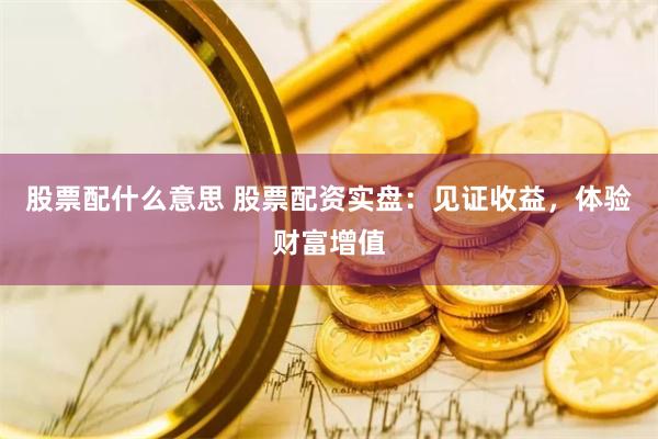 股票配什么意思 股票配资实盘:见证收益,体验财富增值