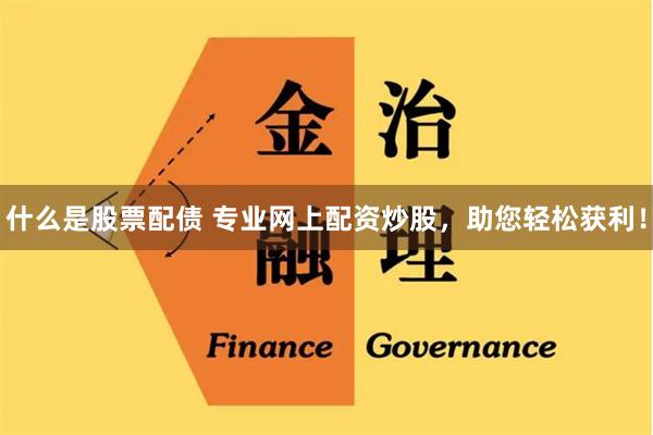 什么是股票配债 专业网上配资炒股,助您轻松获利!
